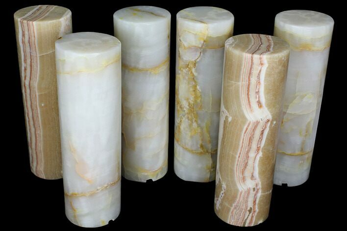 Lot: Onyx Cylinder Lamps - - Morocco #104632